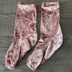 Free People Velvet Socks One Size